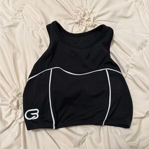 Cyclebar Black and White Crop Top